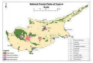 cyprus forest park map 