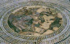 Новый Пафос, New Paphos: Mosaic at the villa of Theseus