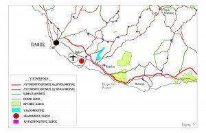 Χάρτης Εκδρομικών Χώρων Επαρχίας Πάφου Πηγή: Τμήμα Δασών Κυπριακής Δημοκρατίας