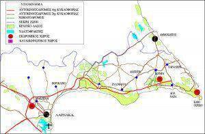 Χάρτης Εκδρομικών Χώρων Λάρνακας και Ελεύθερης επαρχίας Αμμοχόστου Πηγή: Τμήμα Δασών Κυπριακής Δημοκρατίας